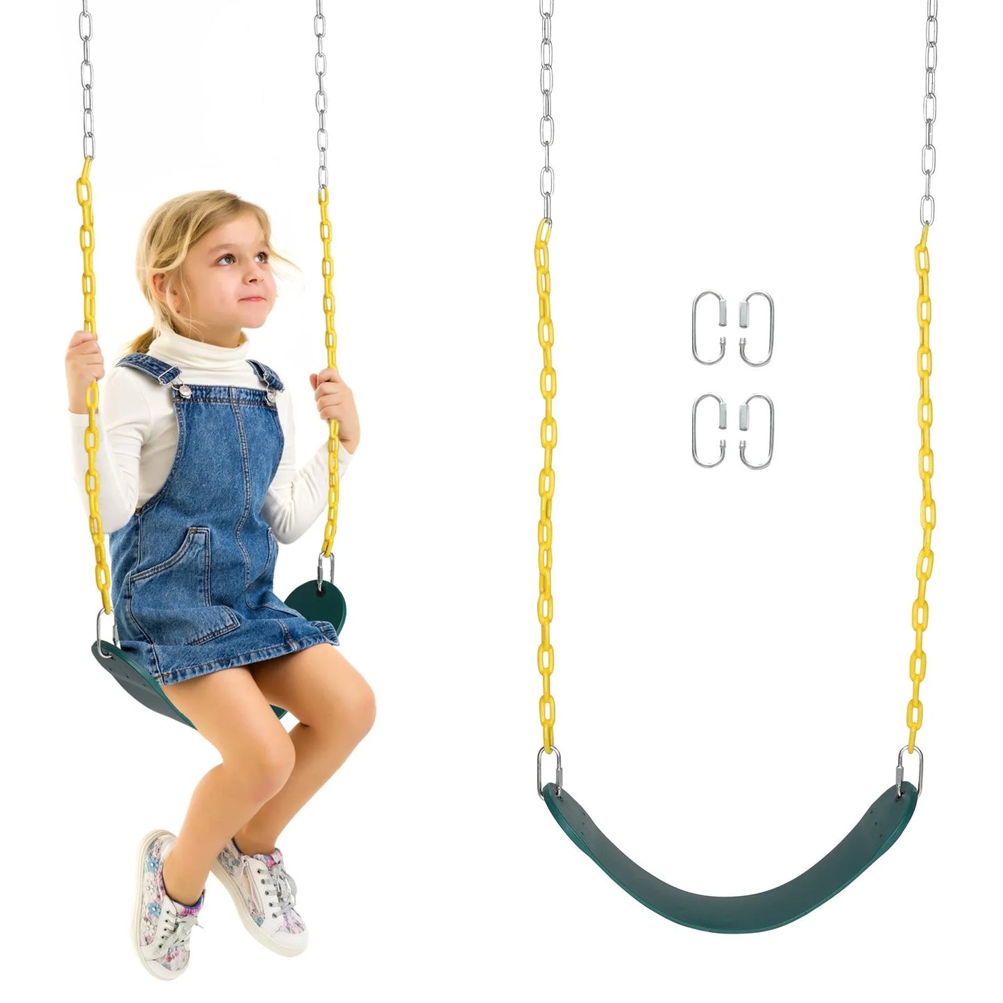 Heavy Duty Swing Seat Set Replacement for Gyms Outdoor Play