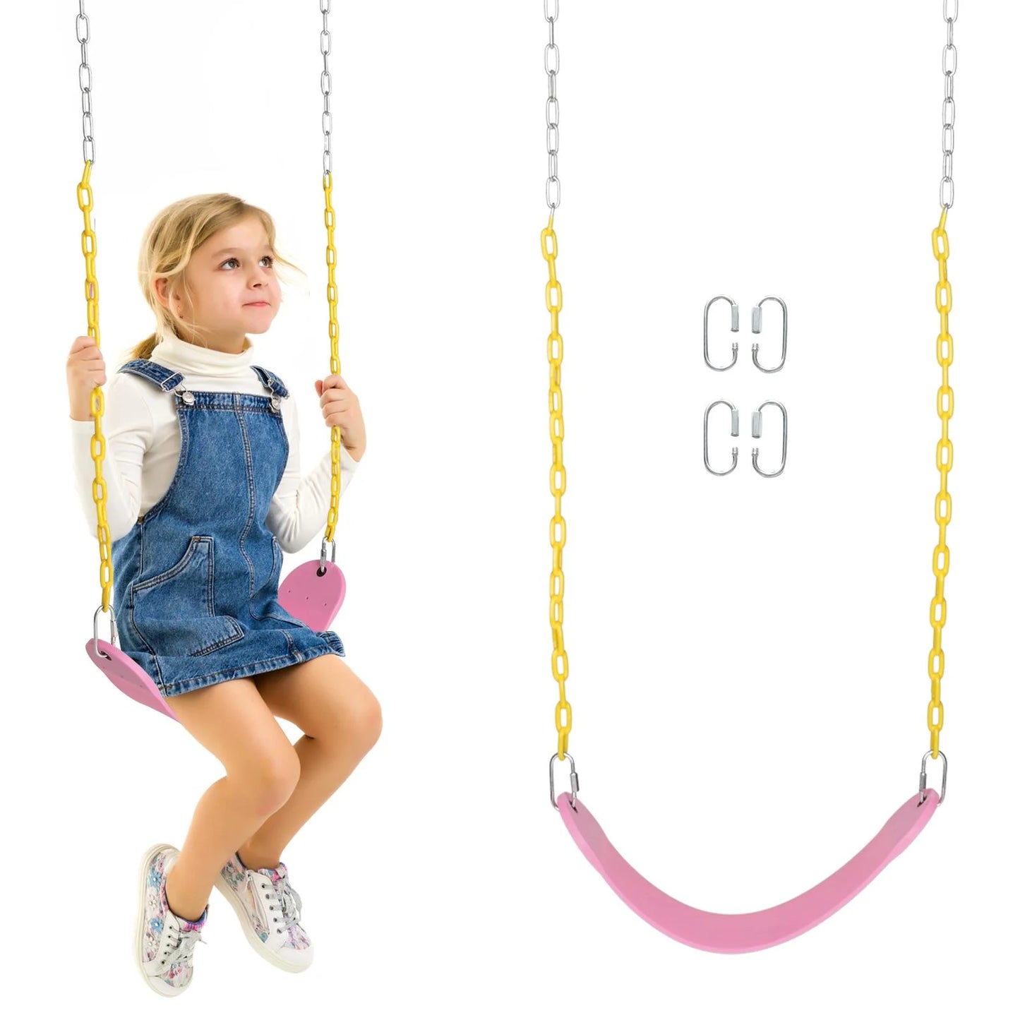 Heavy Duty Swing Seat Set Replacement for Gyms Outdoor Play