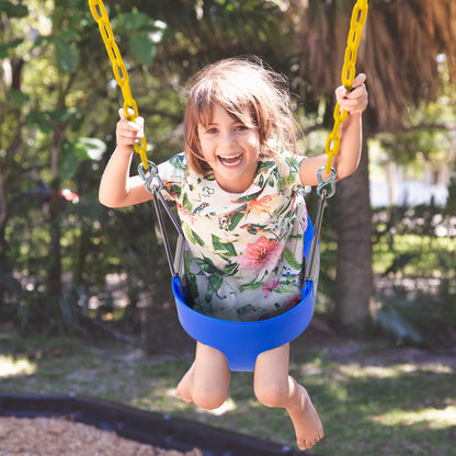 2 Pack Toddler Swing Seat Set, High Back Full Bucket Swings for Park, Garden, Playground Swing Set Accessories