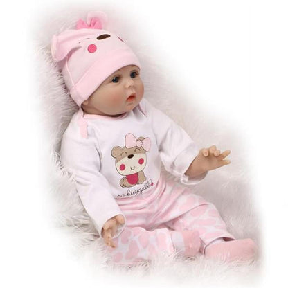 22"Reborn Baby Dolls Girl - Soft Cloth Body Newborn Girl Doll, Realistic Best Baby Doll That Look Real