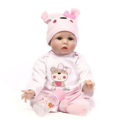 22"Reborn Baby Dolls Girl - Soft Cloth Body Newborn Girl Doll, Realistic Best Baby Doll That Look Real