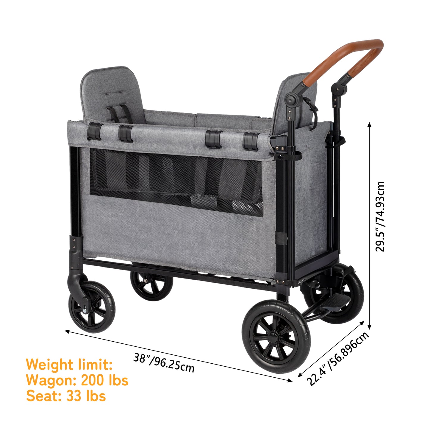 2 Seat Stroller Wagon