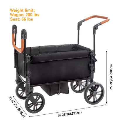 2 Seat Stroller Wagon with Footwell