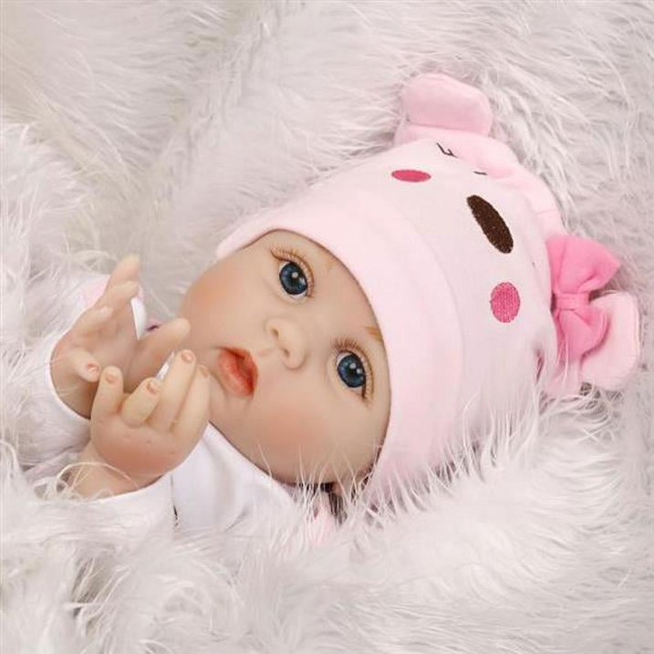 22"Reborn Baby Dolls Girl - Soft Cloth Body Newborn Girl Doll, Realistic Best Baby Doll That Look Real