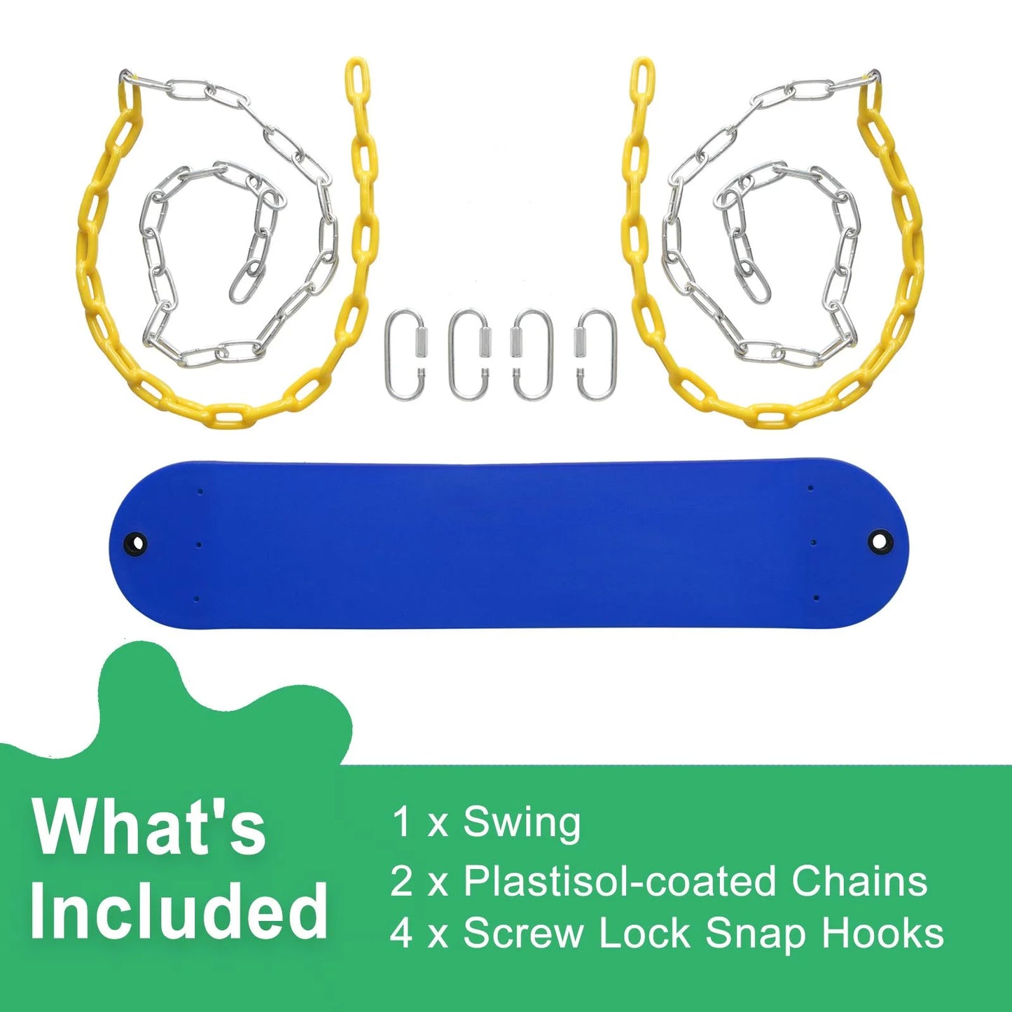 Heavy Duty Swing Seat Set Replacement for Gyms Outdoor Play