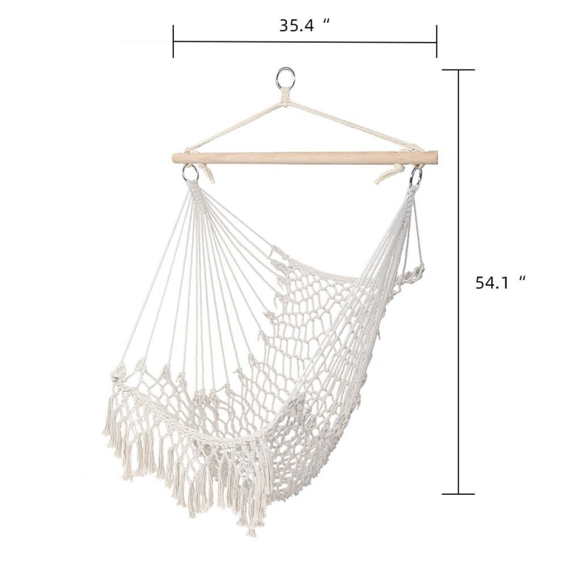 Outdoor Hammock Chair with Tassel