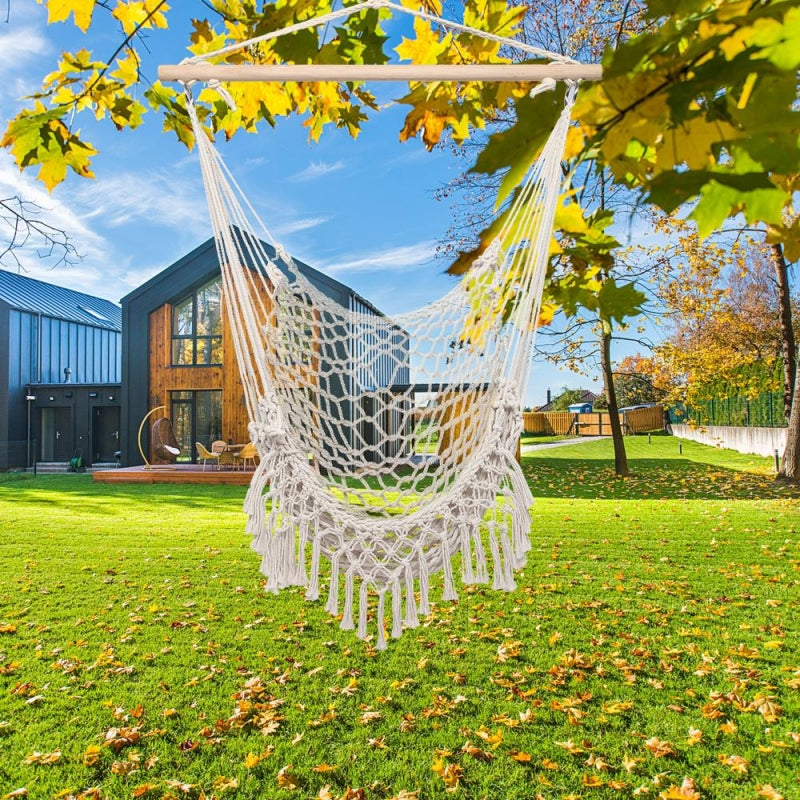 Outdoor Hammock Chair with Tassel